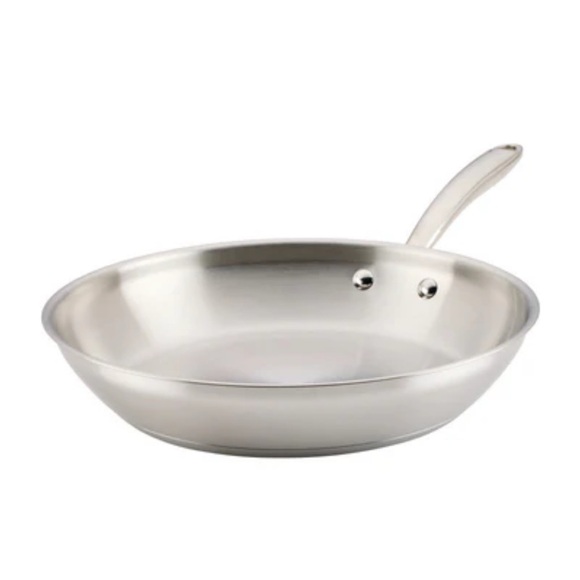 NEW: Rachael Ray Stainless Steel 12.5 Inch Frying Pan - Picture 1 of 8